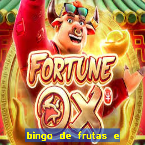 bingo de frutas e legumes para imprimir